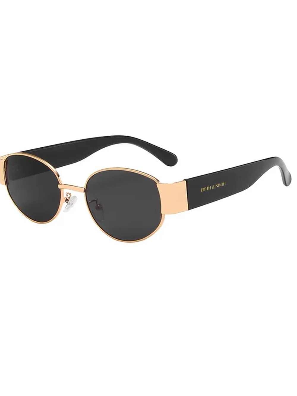 Fifth & Ninth Elliott Polarized Sunglasses | Black/Gold | Worn Once